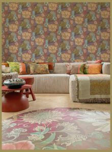 NIN-NIT behang, kussens, plaids en vloerzeil