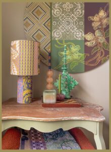 Boho Olly tafellamp en Wall-art NIN-NIT