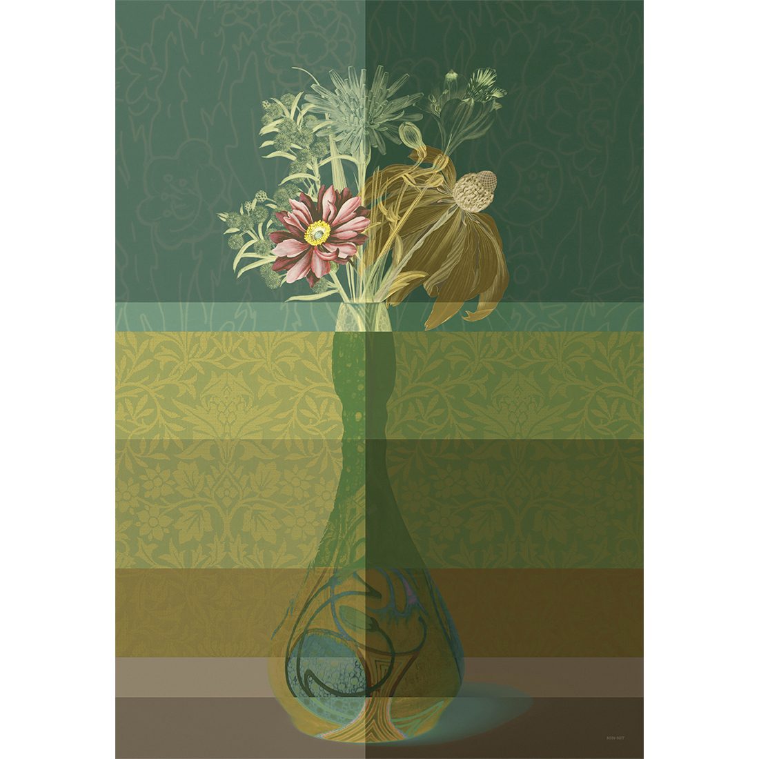 Vintage Vase Wall-art NIN-NIT