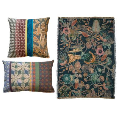 Flower blanket set NIN-NIT kussens en plaid