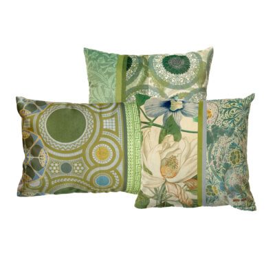 Old charmes kussen set NIN-NIT green