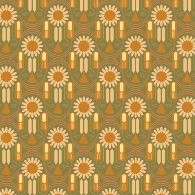 Flower Flow autumn behang NIN-NIT