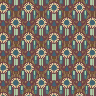 Flower Flow Winter behang NIN-NIT